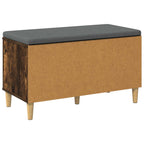 Panca per ingresso con porta Quercia Affumicata 80 x 38 x 46 cm