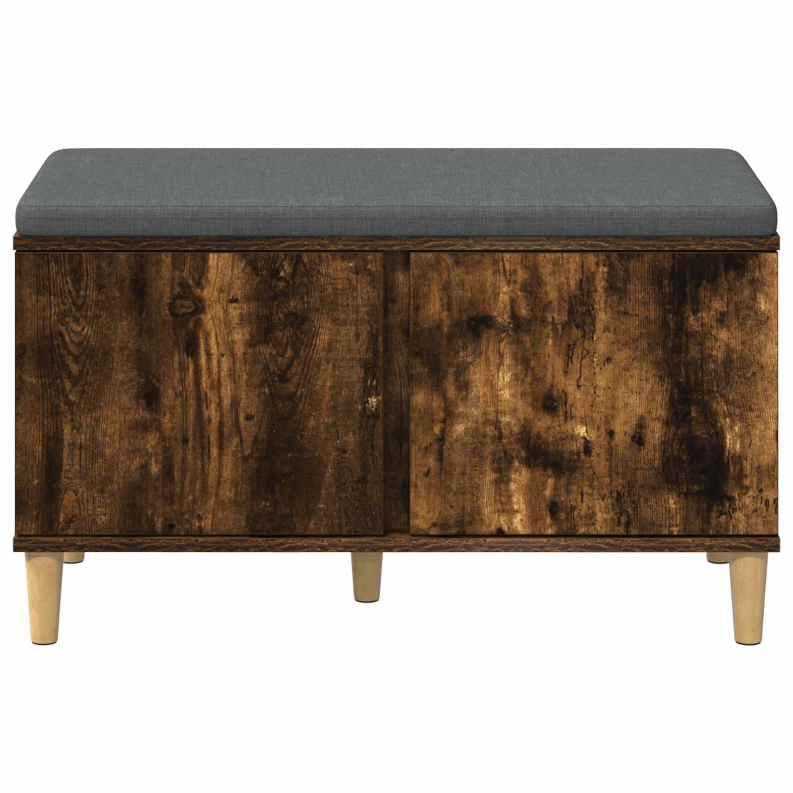 Panca per ingresso con porta Quercia Affumicata 80 x 38 x 46 cm