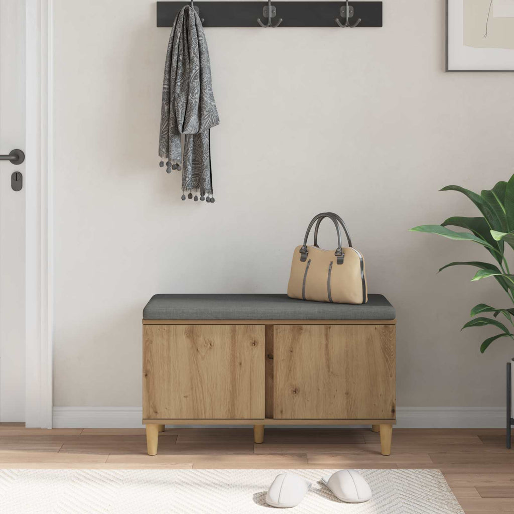 Panca per ingresso con porta Rovere Artigianale 80 x 38 x 46 cm