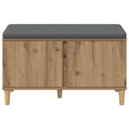 Panca per ingresso con porta Rovere Artigianale 80 x 38 x 46 cm