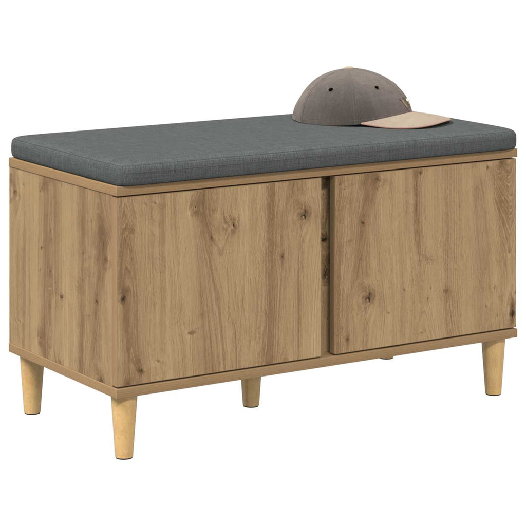 Panca per ingresso con porta Rovere Artigianale 80 x 38 x 46 cm