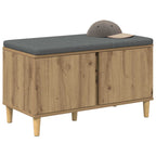 Panca per ingresso con porta Rovere Artigianale 80 x 38 x 46 cm