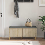 Panca per ingresso con cuscino Rovere Sonoma 100 x 38 x 46 cm