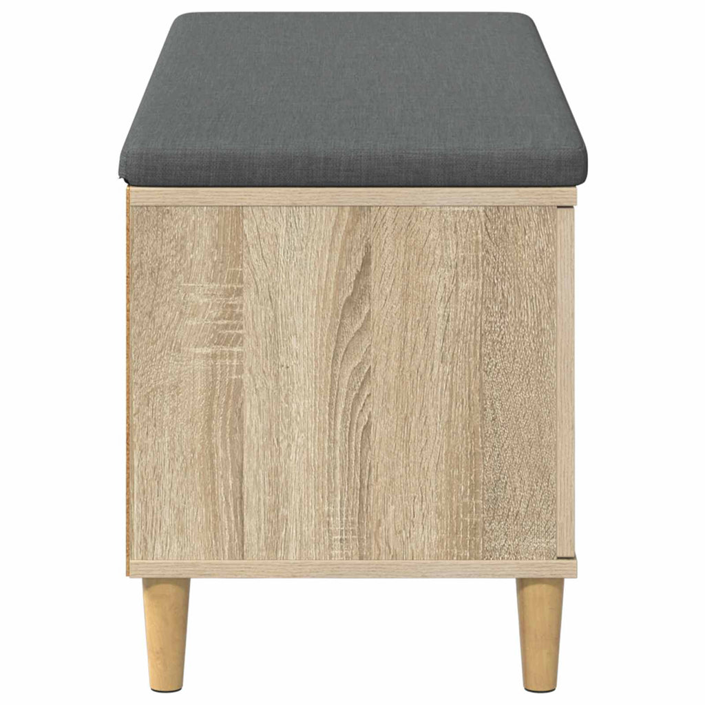 Panca per ingresso con cuscino Rovere Sonoma 100 x 38 x 46 cm