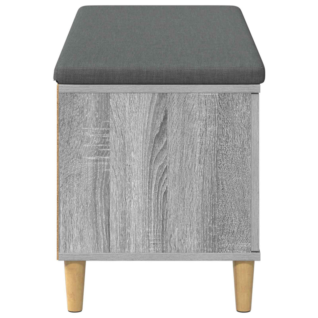 Panca per ingresso con cuscino Sonoma grigia 100 x 38 x 46 cm