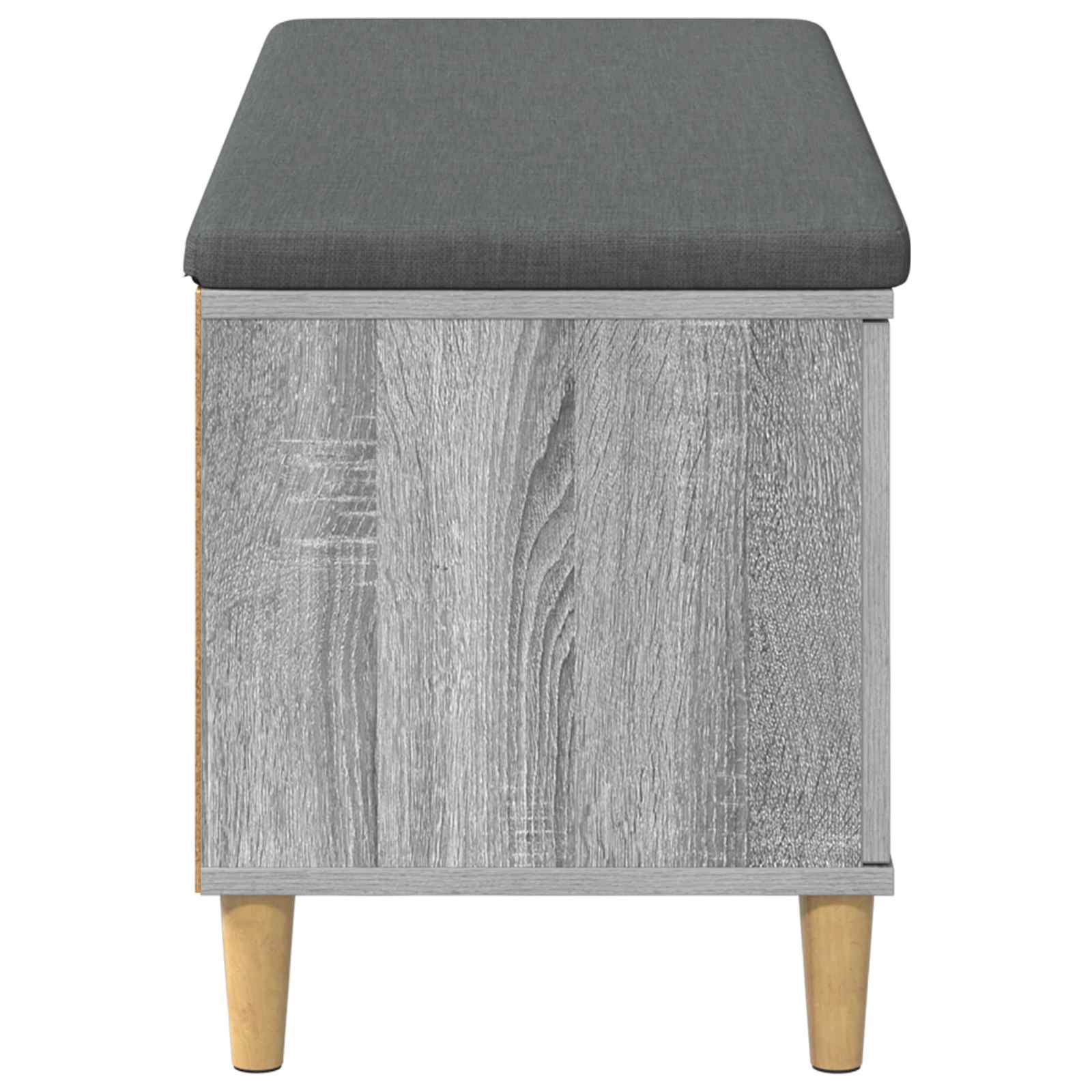Panca per ingresso con cuscino Sonoma grigia 100 x 38 x 46 cm