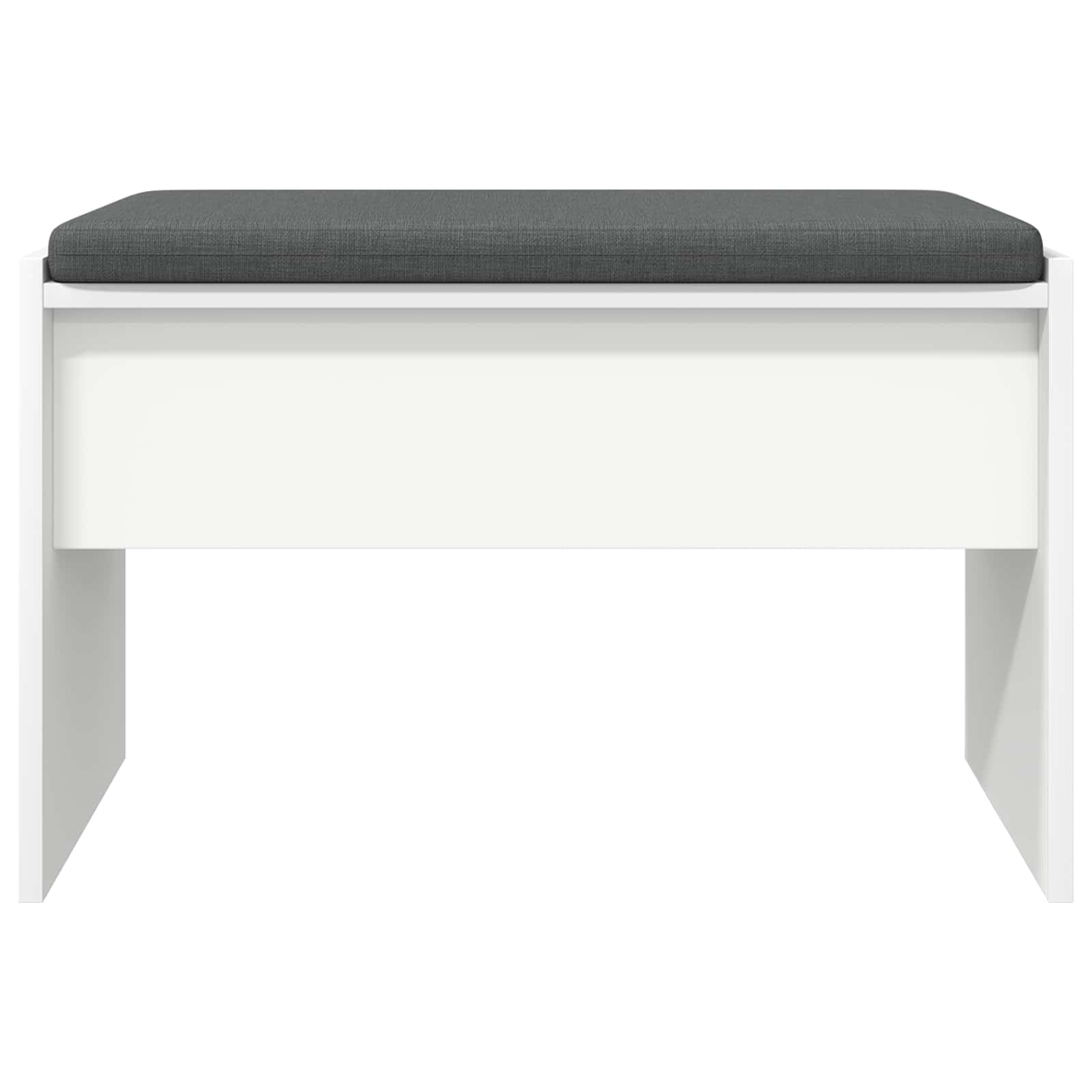 Panca per ingresso con cuscino Bianco 63 x 38 x 40 cm