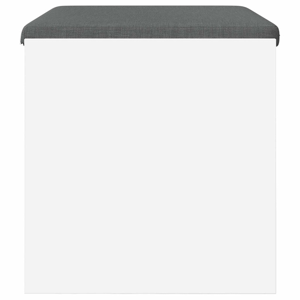 Panca per ingresso con cuscino Bianco 63 x 38 x 40 cm