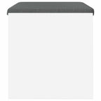 Panca per ingresso con cuscino Bianco 63 x 38 x 40 cm