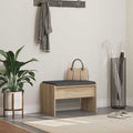 Panca per ingresso con cuscino Rovere Sonoma 63 x 38 x 40 cm