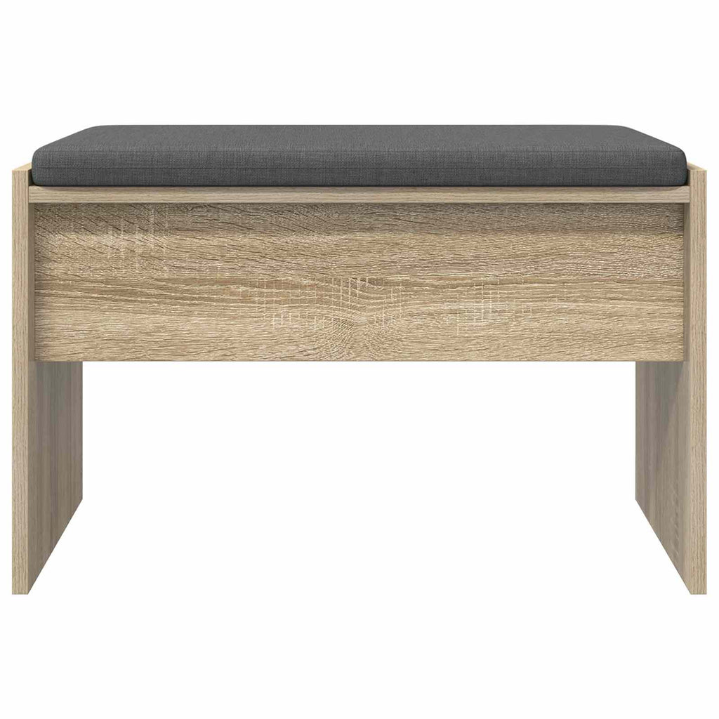 Panca per ingresso con cuscino Rovere Sonoma 63 x 38 x 40 cm