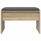 Panca per ingresso con cuscino Rovere Sonoma 63 x 38 x 40 cm