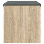 Panca per ingresso con cuscino Rovere Sonoma 63 x 38 x 40 cm