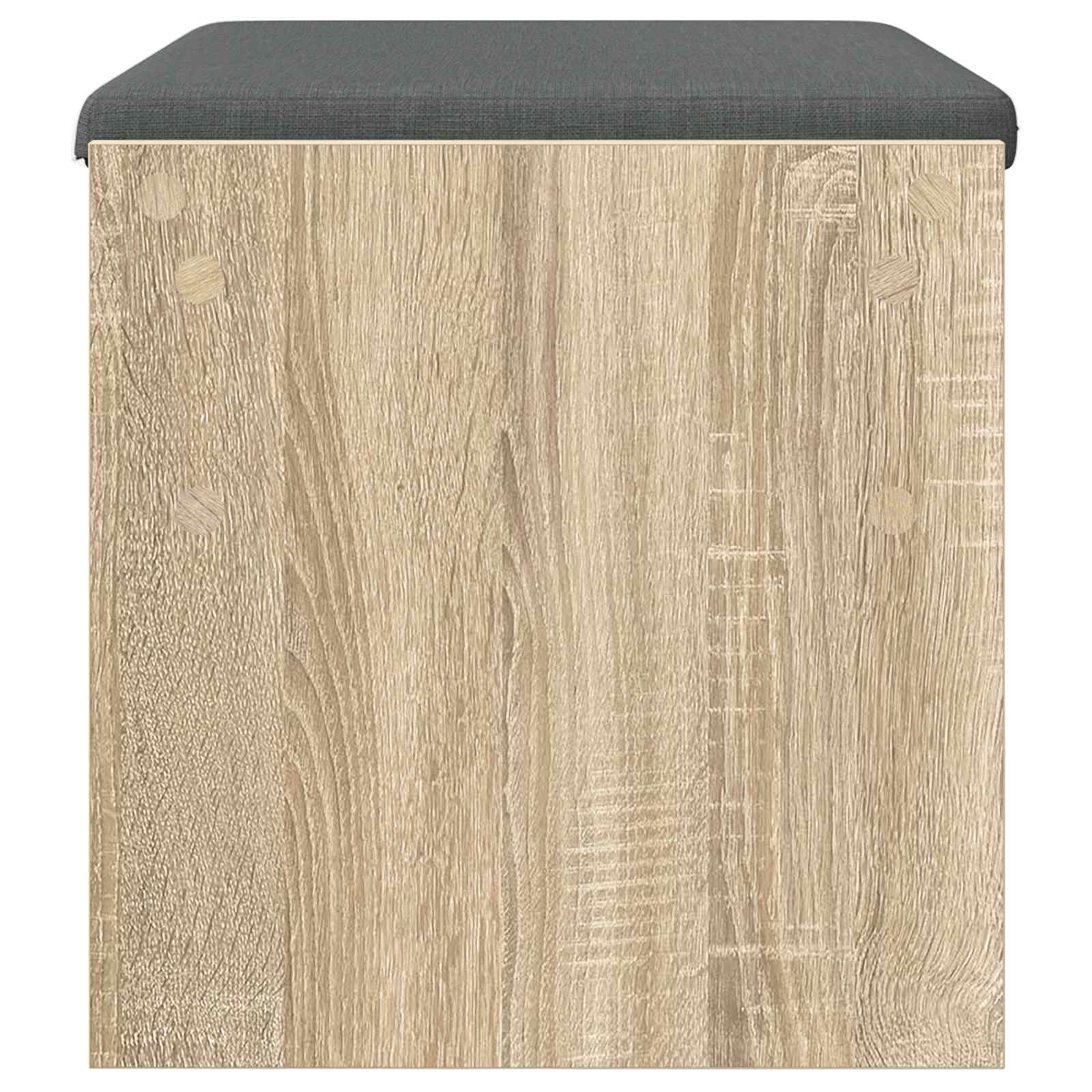 Panca per ingresso con cuscino Rovere Sonoma 63 x 38 x 40 cm