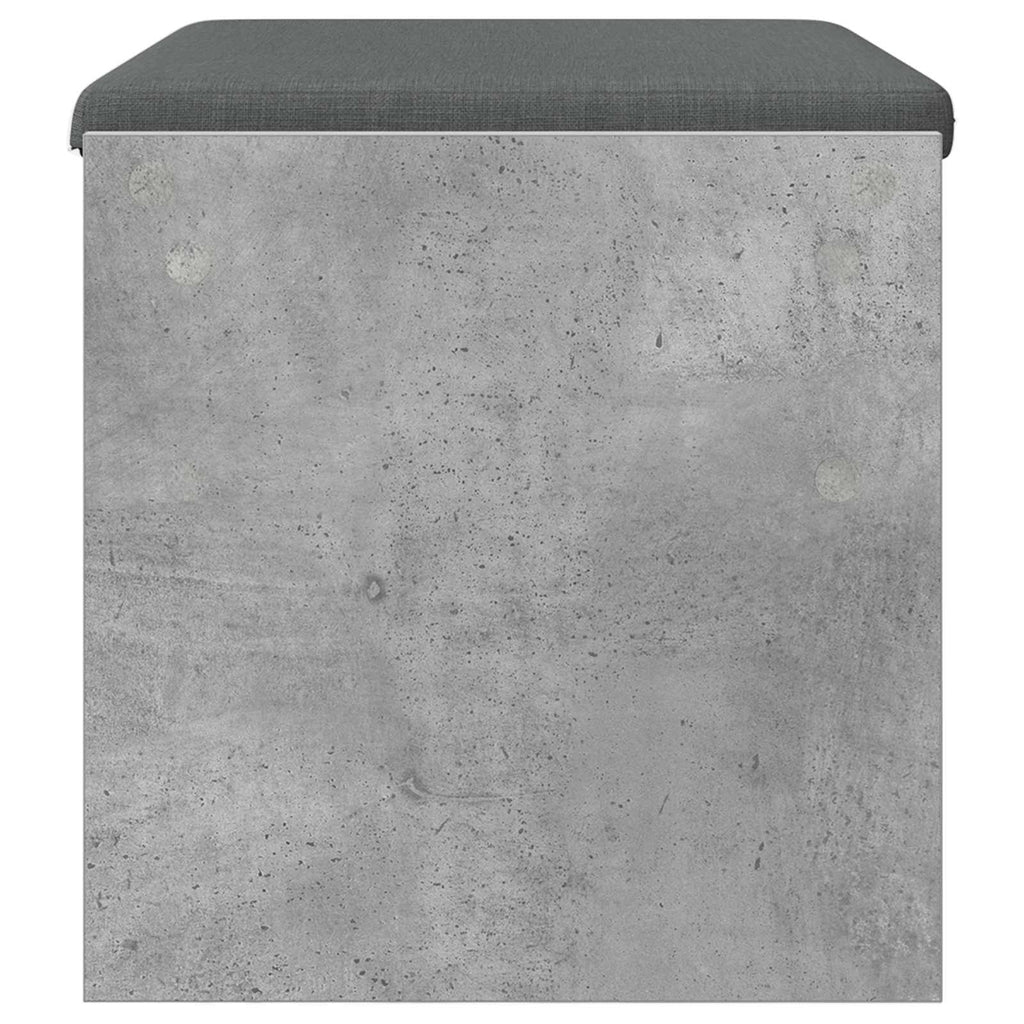 Panca per ingresso con cuscino Grigio cemento 63 x 38 x 40 cm