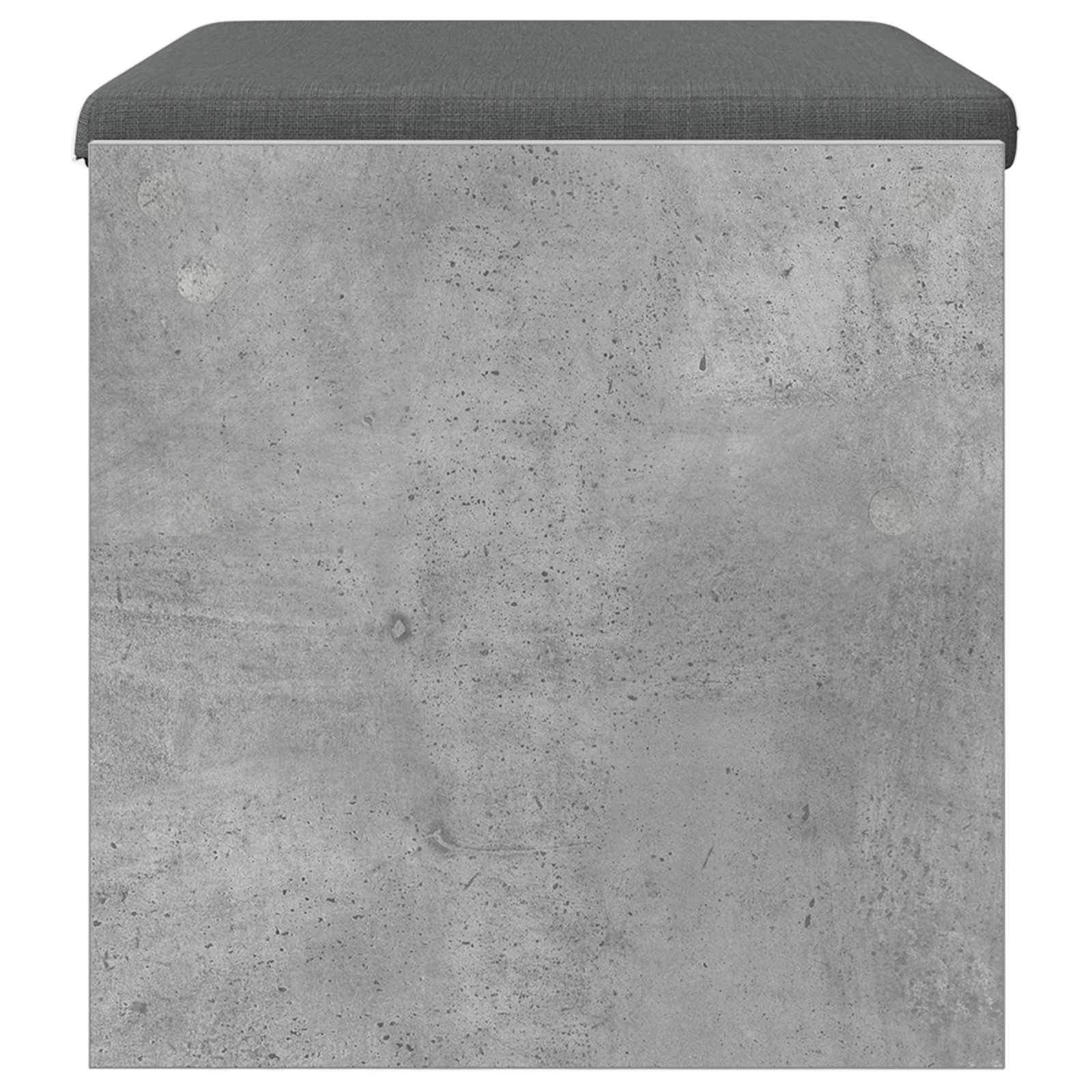Panca per ingresso con cuscino Grigio cemento 63 x 38 x 40 cm