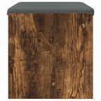 Panca per ingresso con cuscino Rovere fumé 63 x 38 x 40 cm