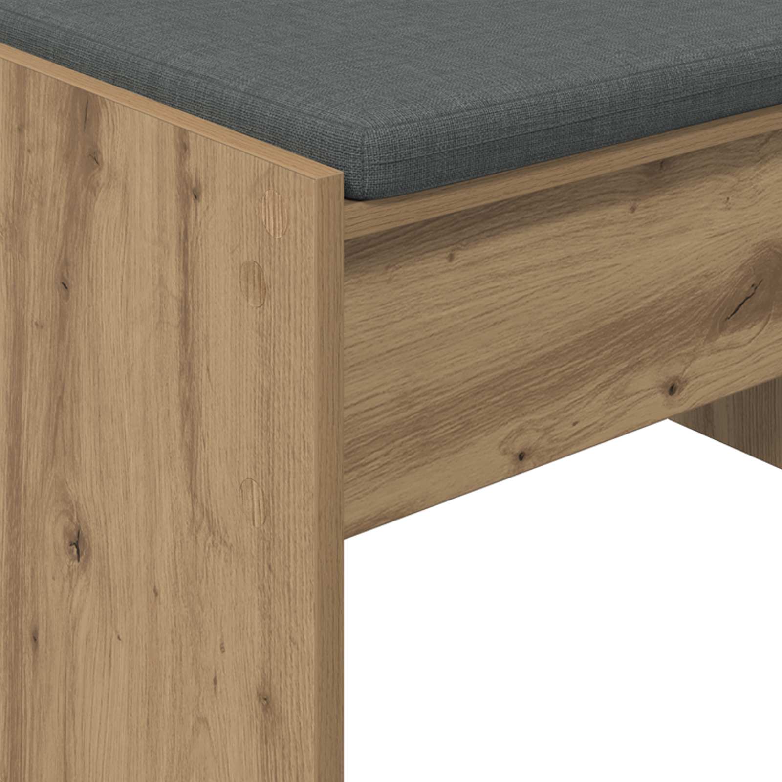 Panca per ingresso Rovere artigianale 63 x 38 x 40 cm