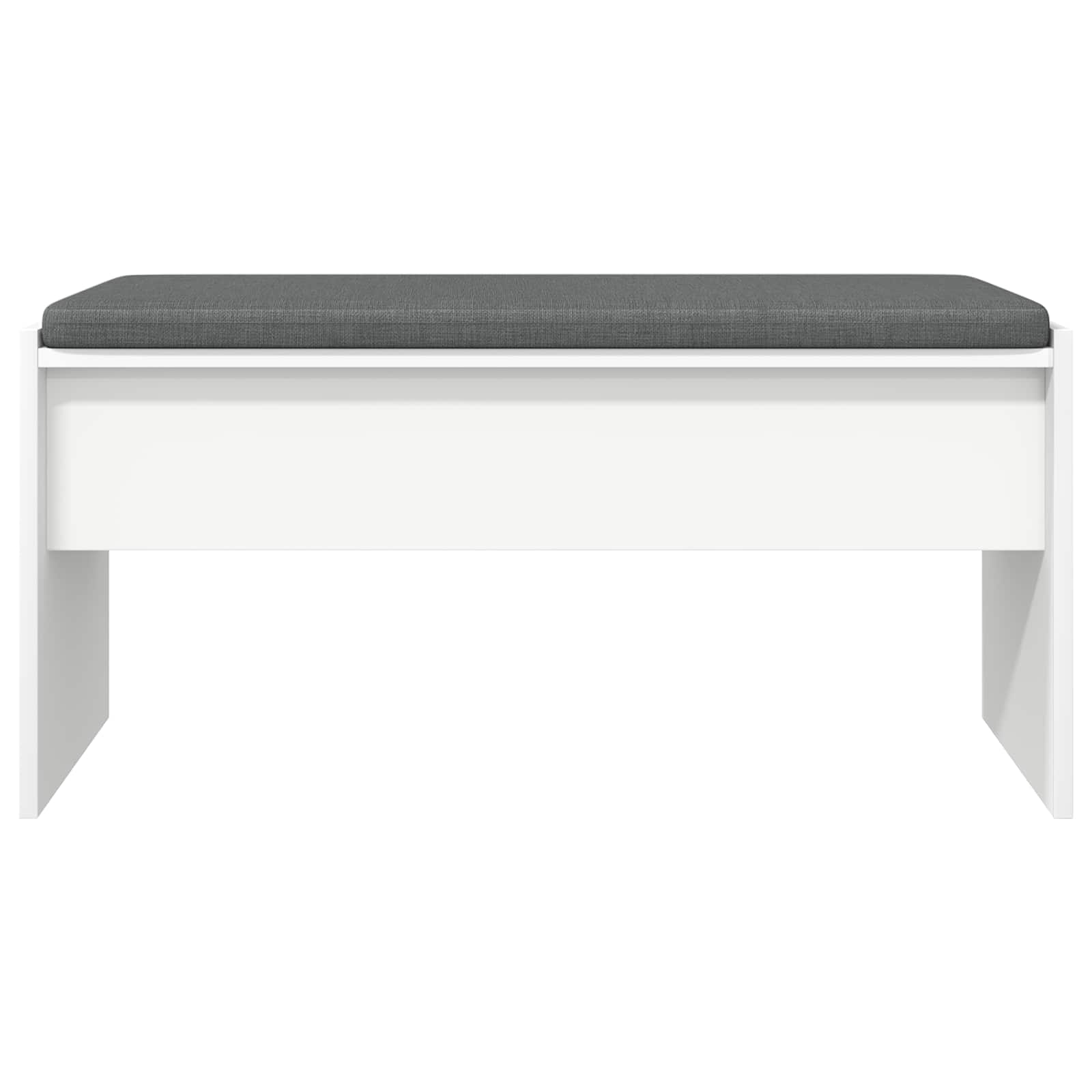 Panca per ingresso con cuscino Bianco 80 x 38 x 46 cm