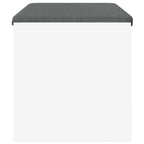 Panca per ingresso con cuscino Bianco 80 x 38 x 46 cm