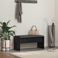 Panca per ingresso con cuscino Rovere Nero 83 x 38 x 40 cm