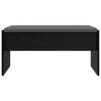 Panca per ingresso con cuscino Rovere Nero 83 x 38 x 40 cm