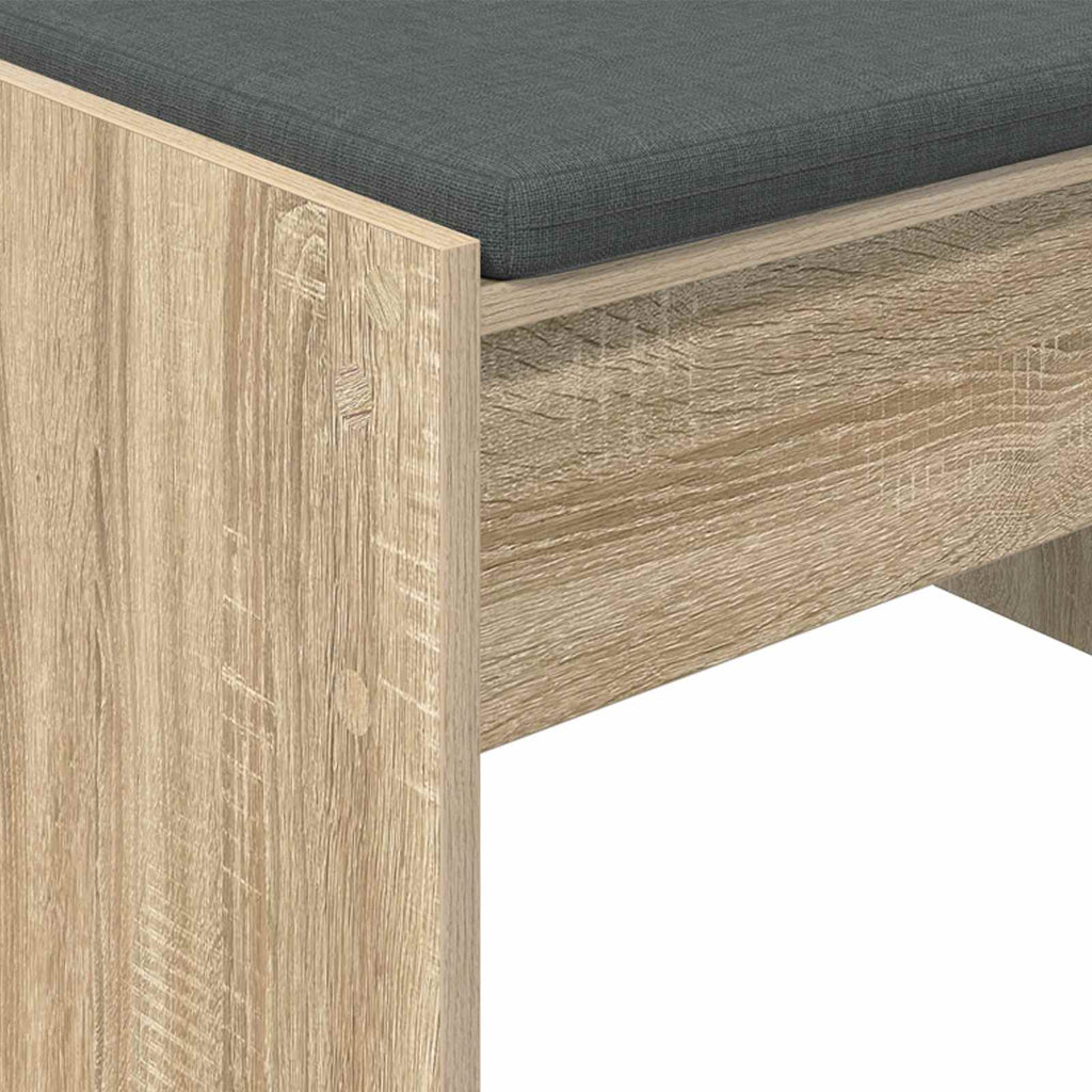 Panca per ingresso con cuscino Rovere Sonoma 83 x 38 x 40 cm
