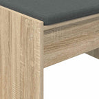Panca per ingresso con cuscino Rovere Sonoma 83 x 38 x 40 cm