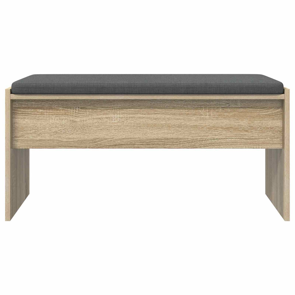 Panca per ingresso con cuscino Rovere Sonoma 83 x 38 x 40 cm