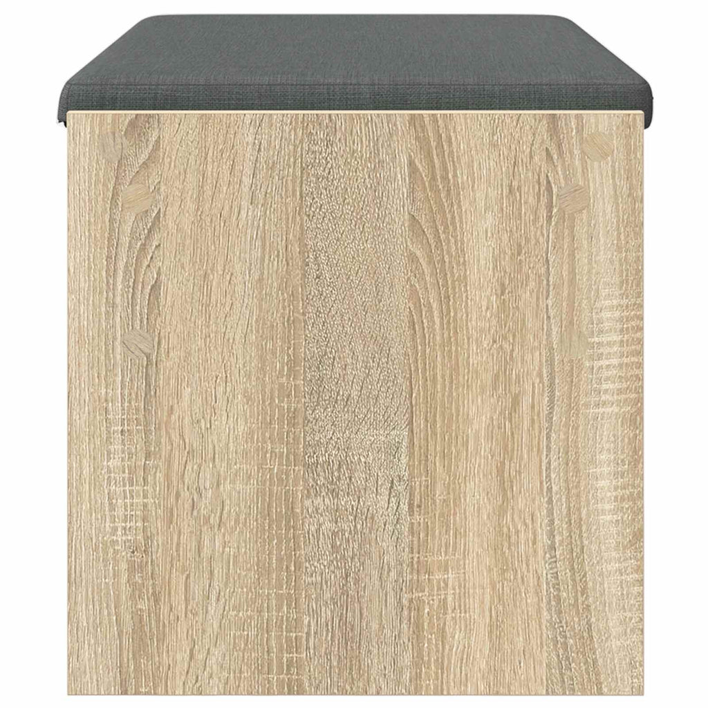 Panca per ingresso con cuscino Rovere Sonoma 83 x 38 x 40 cm