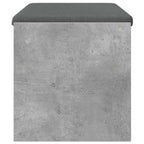 Panca per ingresso con cuscino Grigio cemento 83 x 38 x 40 cm