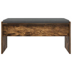 Panca per ingresso con cuscino Rovere fumé 83 x 38 x 40 cm