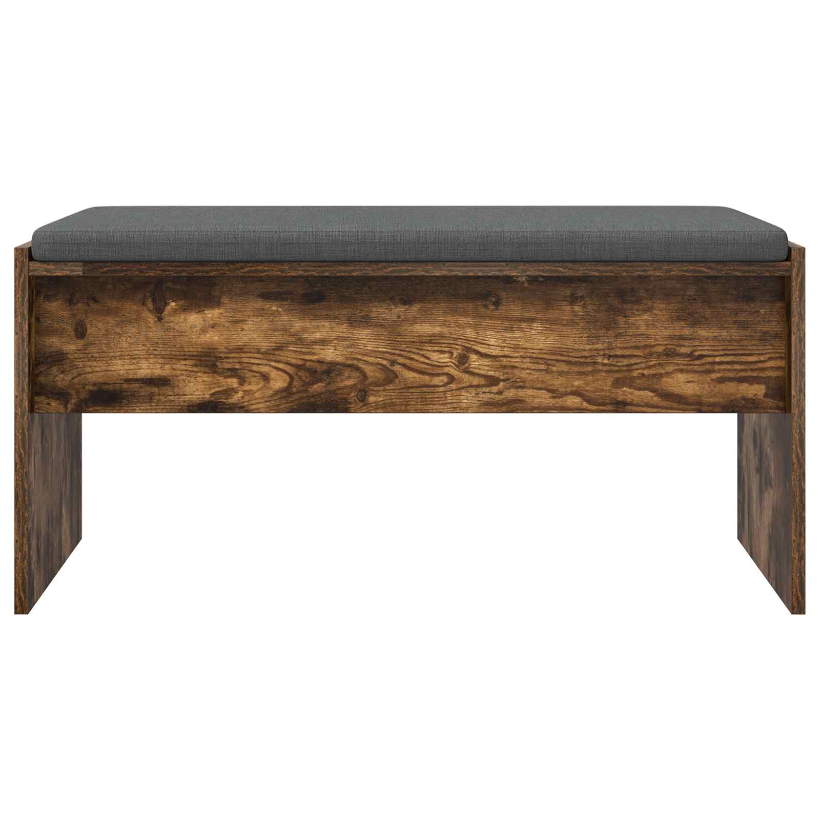 Panca per ingresso con cuscino Rovere fumé 83 x 38 x 40 cm
