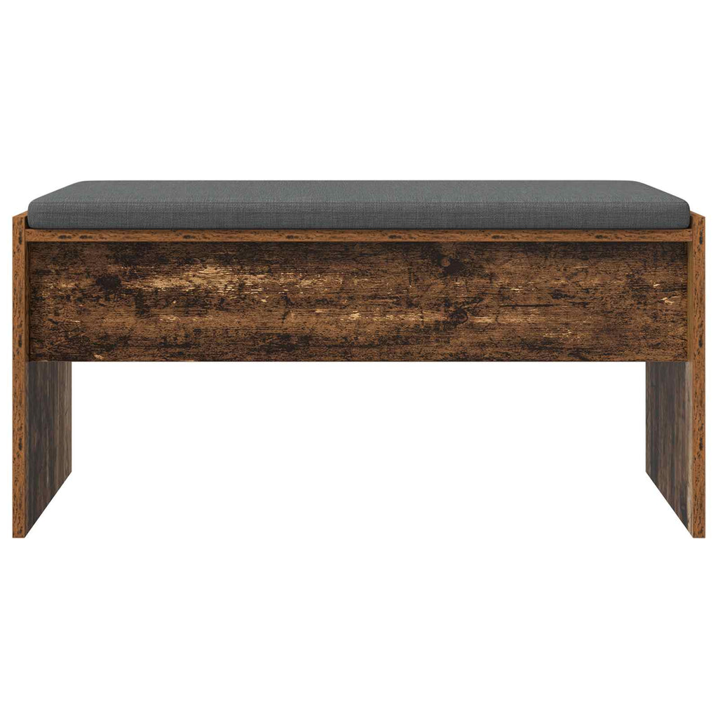 Panca per ingresso con cuscino Legno vecchio 83 x 38 x 40 cm