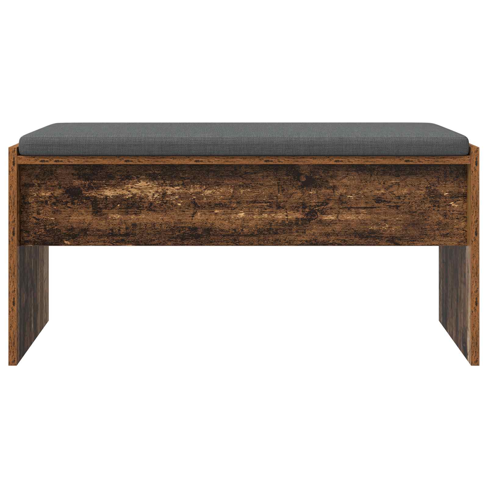 Panca per ingresso con cuscino Legno vecchio 83 x 38 x 40 cm