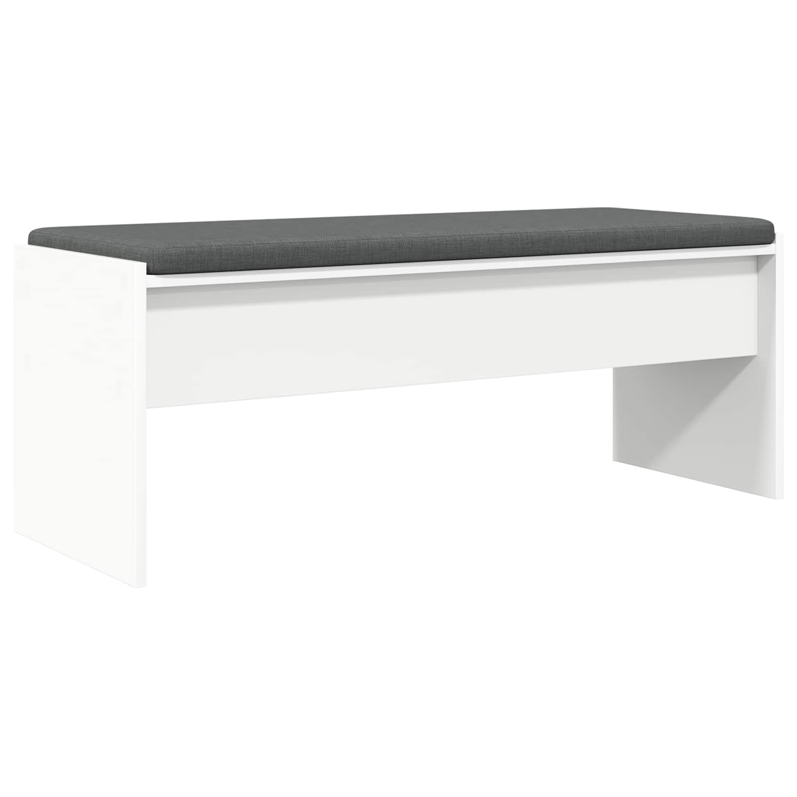 Panca per ingresso con cuscino Bianco 103 x 38 x 40 cm