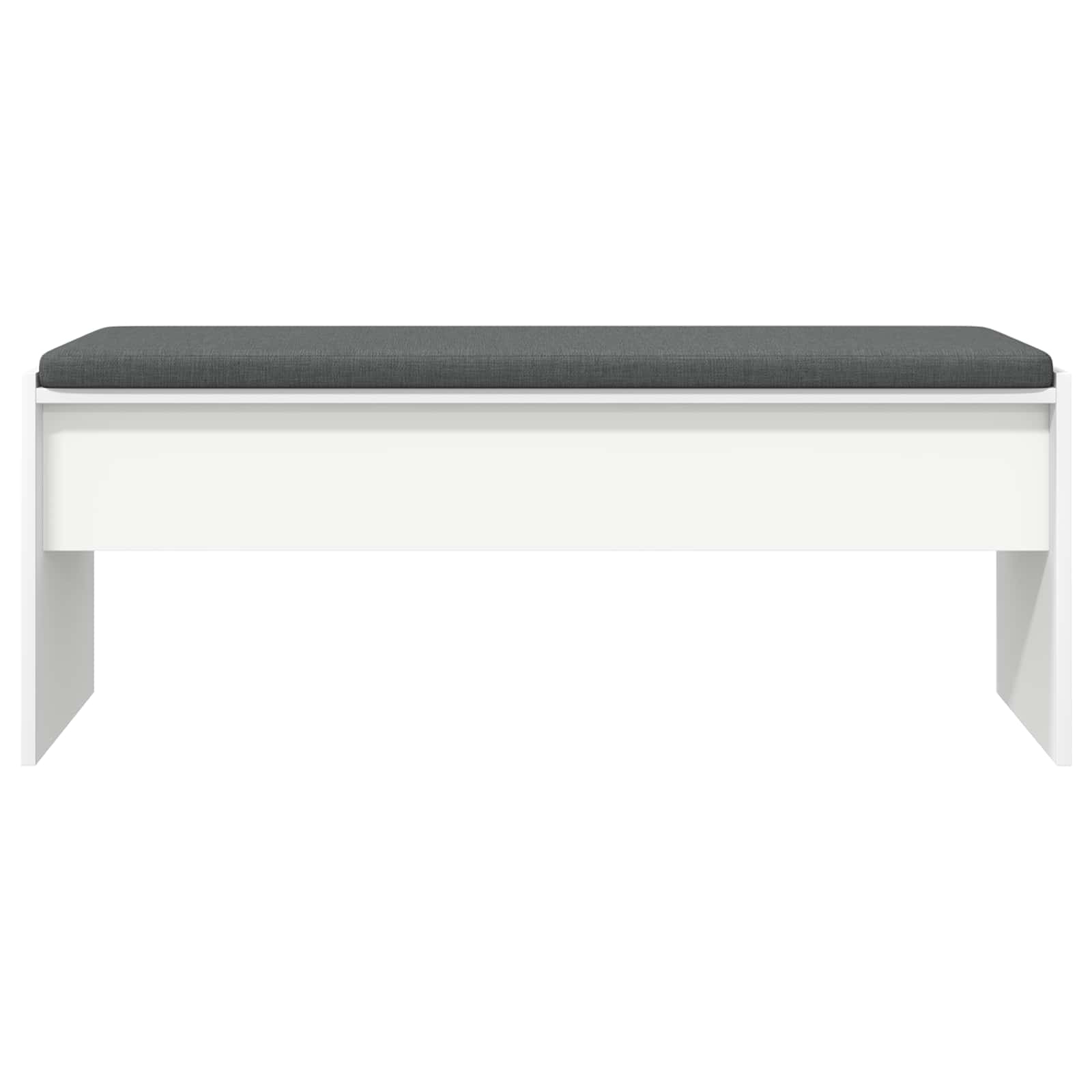 Panca per ingresso con cuscino Bianco 103 x 38 x 40 cm