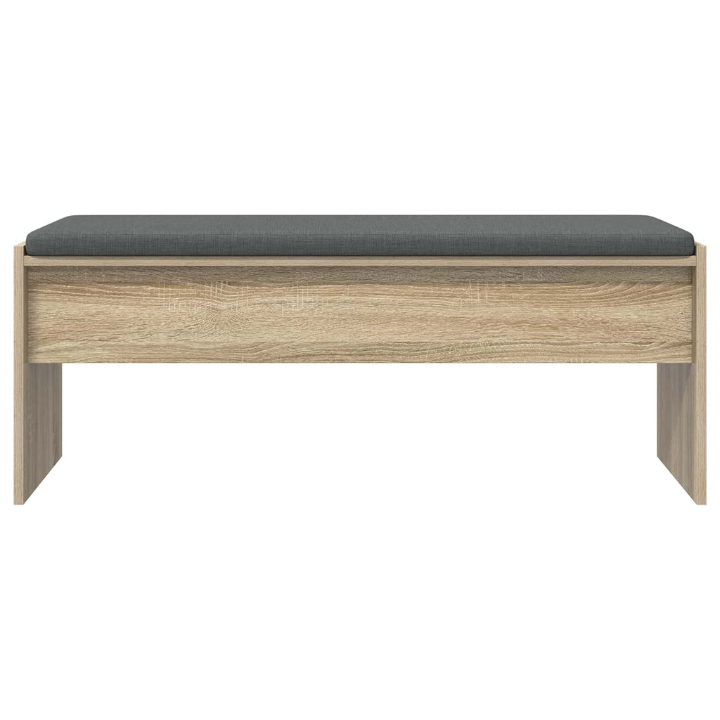 Panca per ingresso con cuscino Rovere Sonoma 103 x 38 x 40 cm