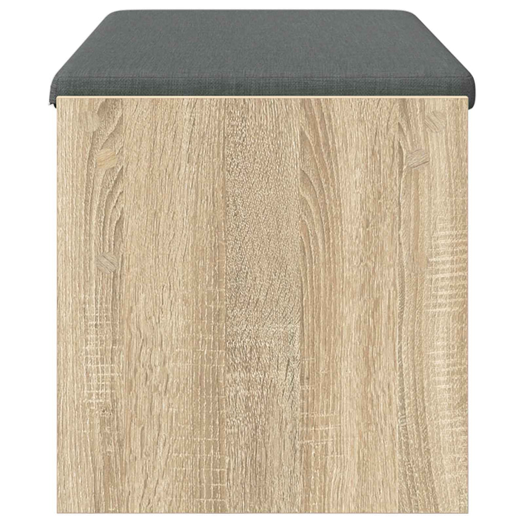 Panca per ingresso con cuscino Rovere Sonoma 103 x 38 x 40 cm