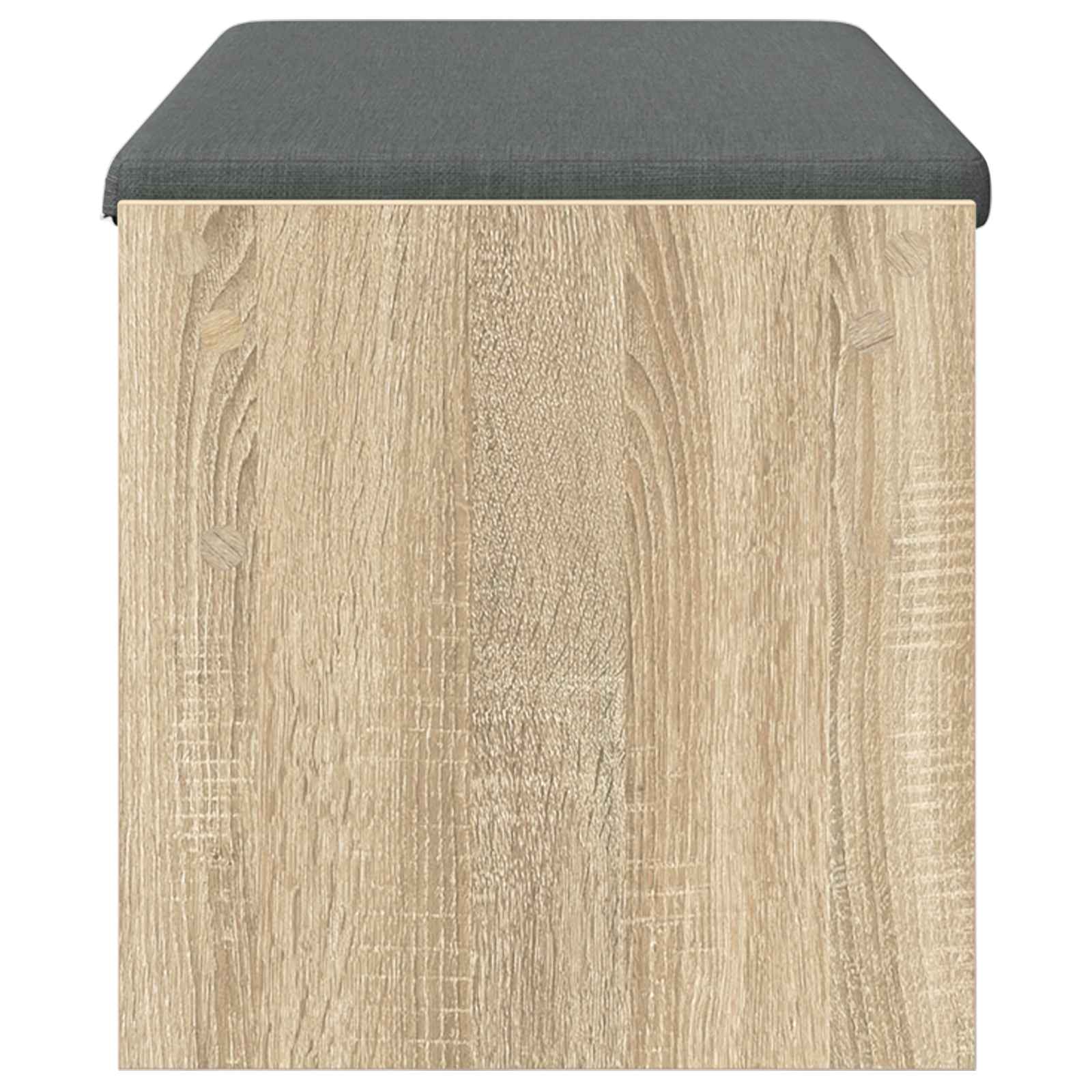 Panca per ingresso con cuscino Rovere Sonoma 103 x 38 x 40 cm