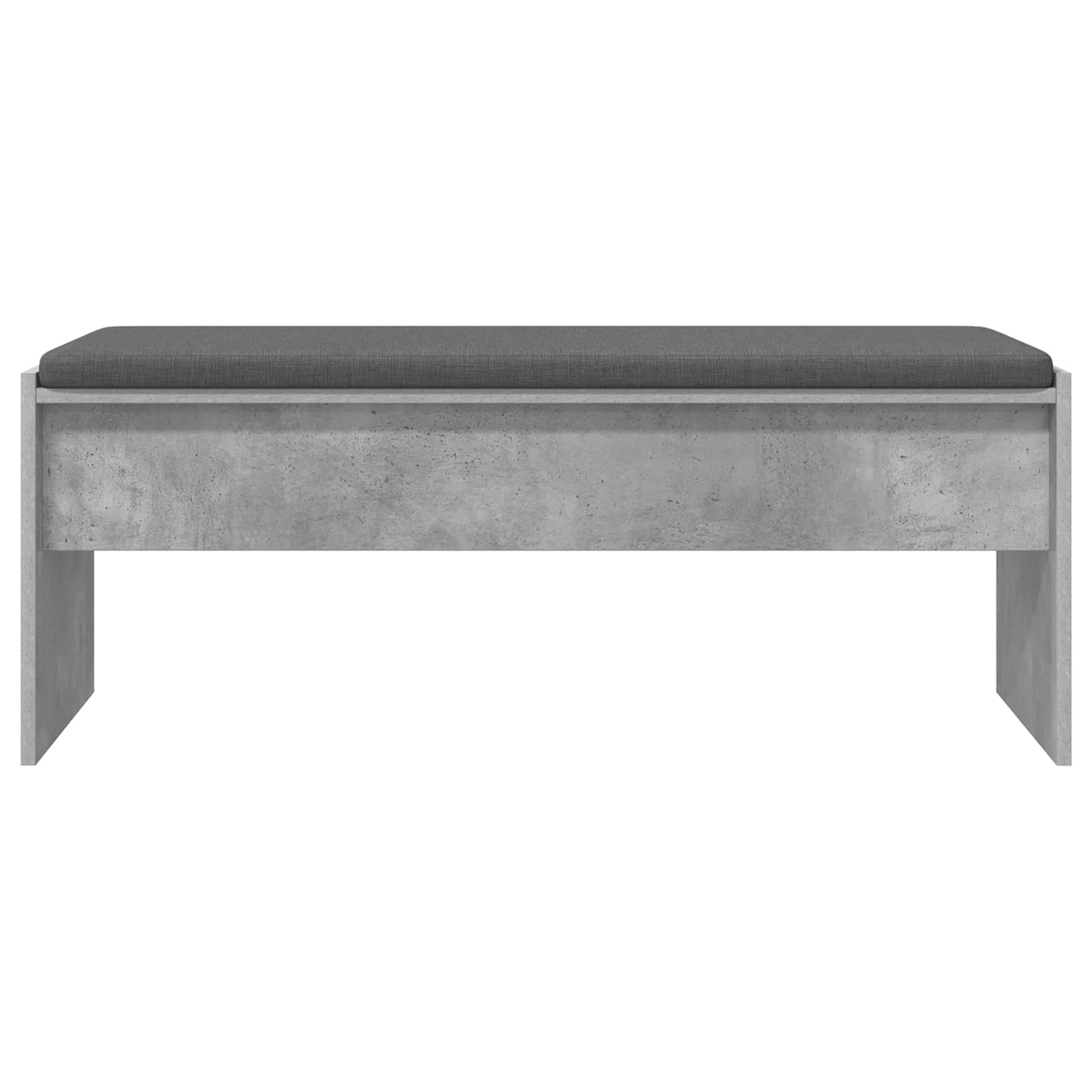 Panca per ingresso con cuscino Grigio cemento 103 x 38 x 40 cm
