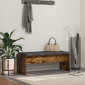 Panca per ingresso con cuscino Rovere fumé 103 x 38 x 40 cm