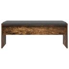 Panca per ingresso con cuscino Rovere fumé 103 x 38 x 40 cm