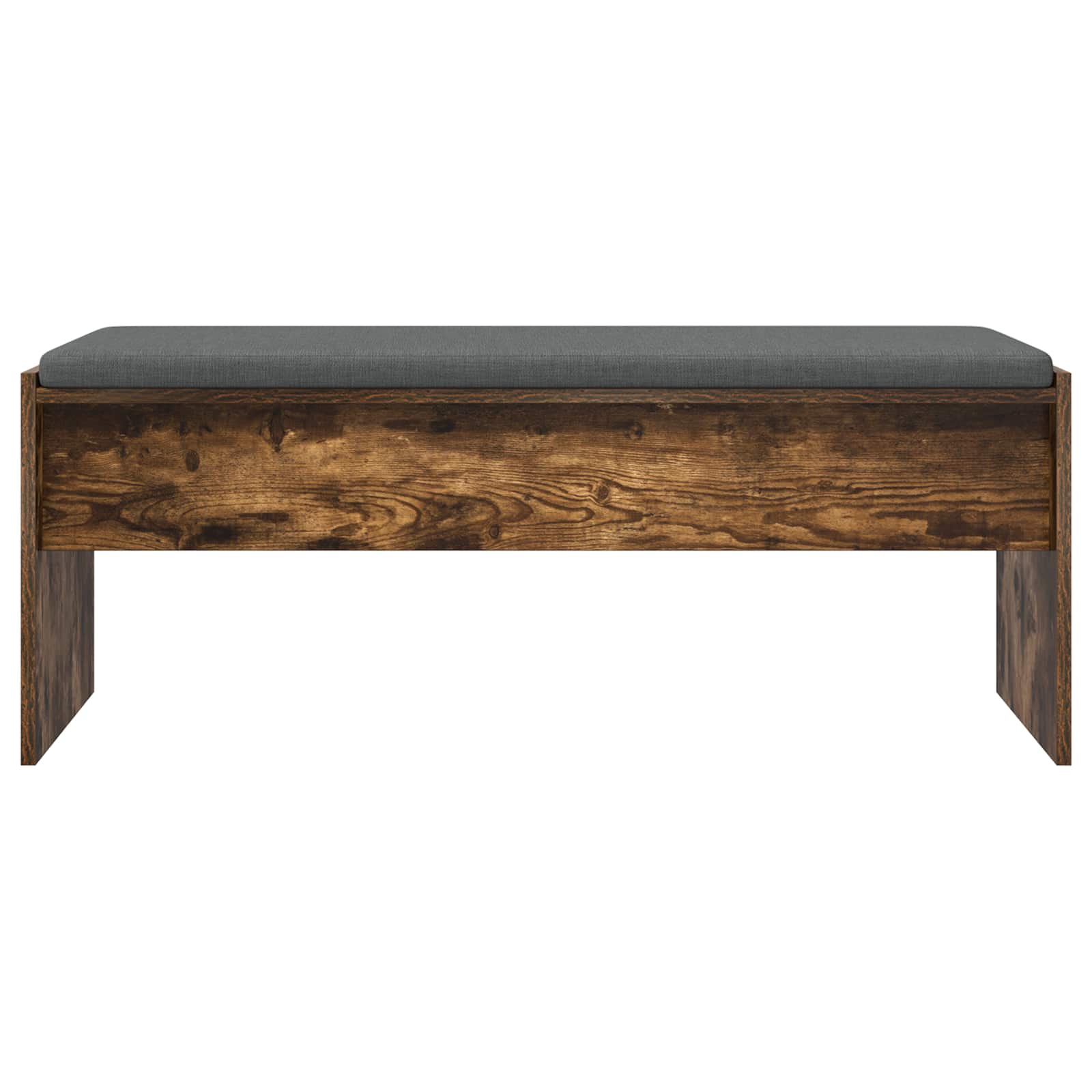 Panca per ingresso con cuscino Rovere fumé 103 x 38 x 40 cm