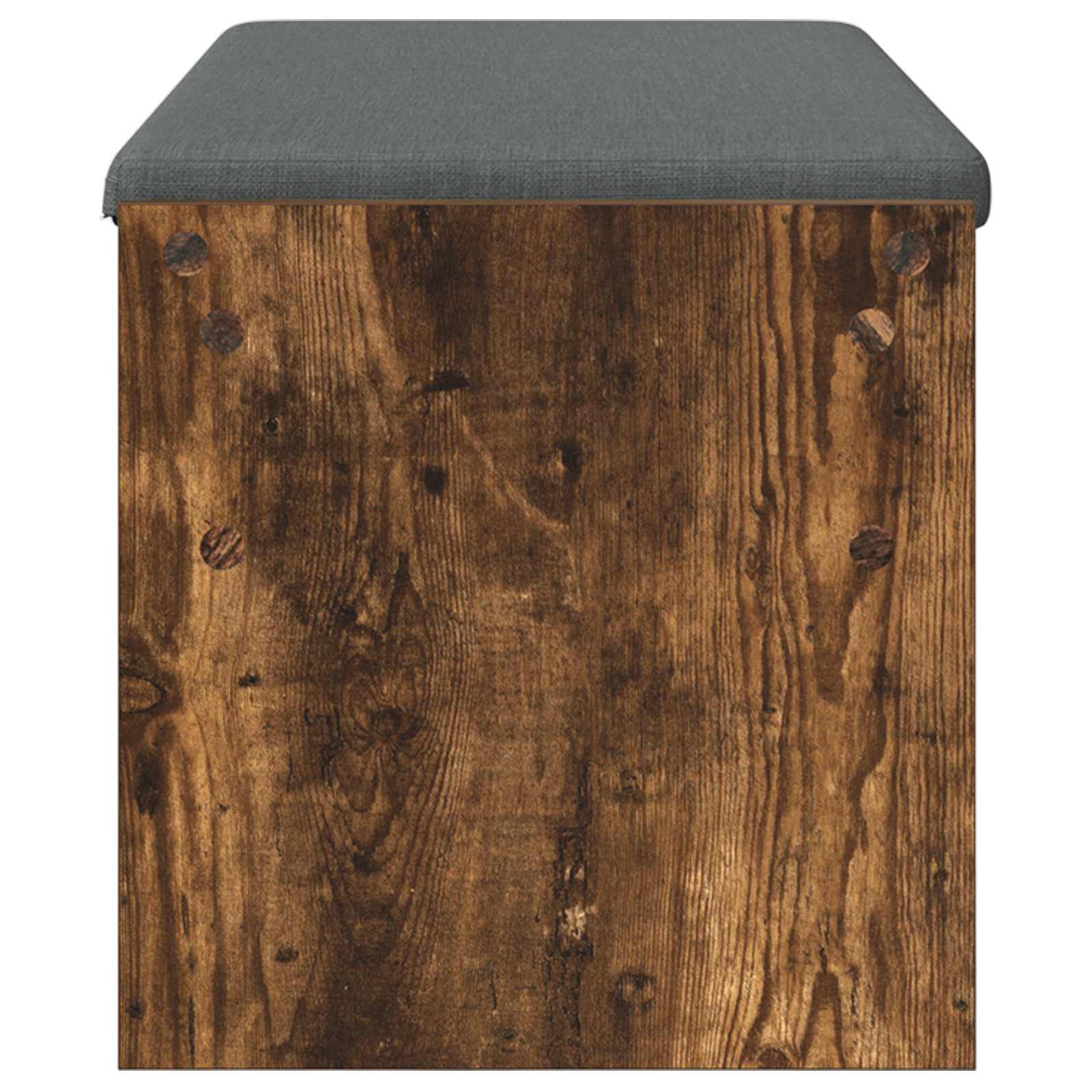 Panca per ingresso con cuscino Rovere fumé 103 x 38 x 40 cm