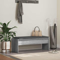 Panca per ingresso con cuscino Grigio Sonoma 103 x 38 x 40 cm