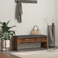 Panca per ingresso con cuscino Legno vecchio 103 x 38 x 40 cm