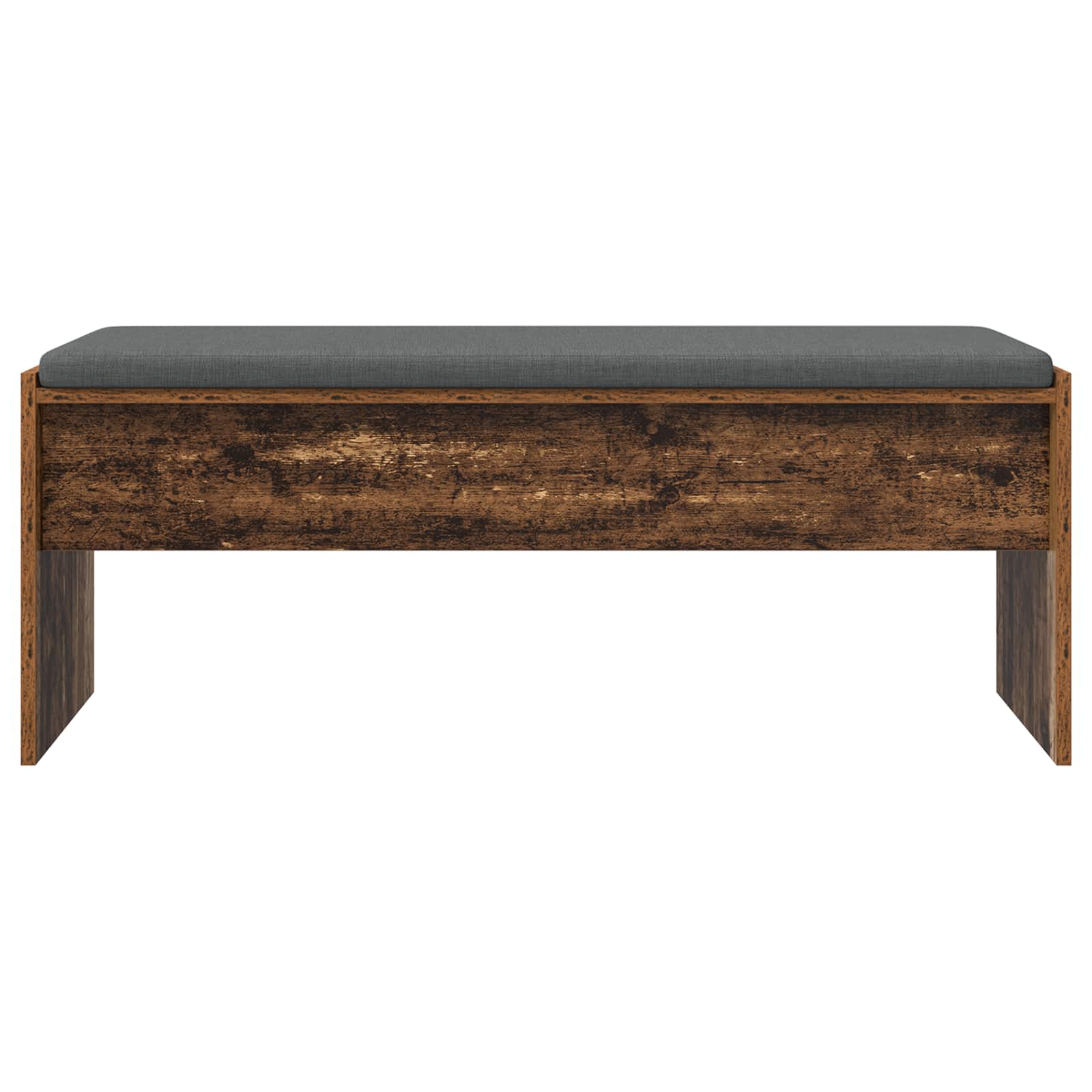 Panca per ingresso con cuscino Legno vecchio 103 x 38 x 40 cm
