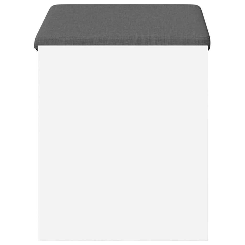 Panca per ingresso con cuscino Bianco 63 x 38 x 45 cm