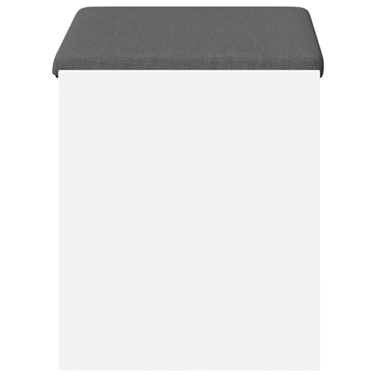 Panca per ingresso con cuscino Bianco 63 x 38 x 45 cm